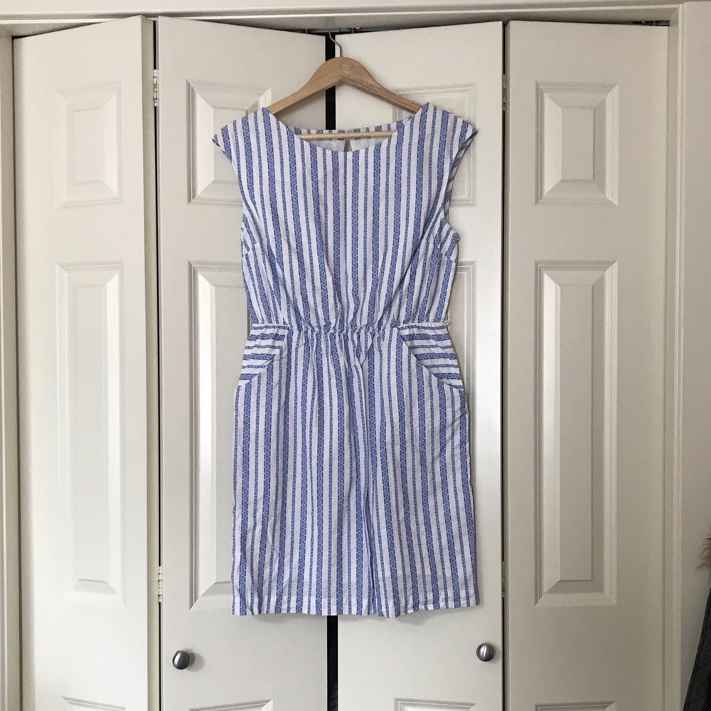 Merona blue and white striped sundress